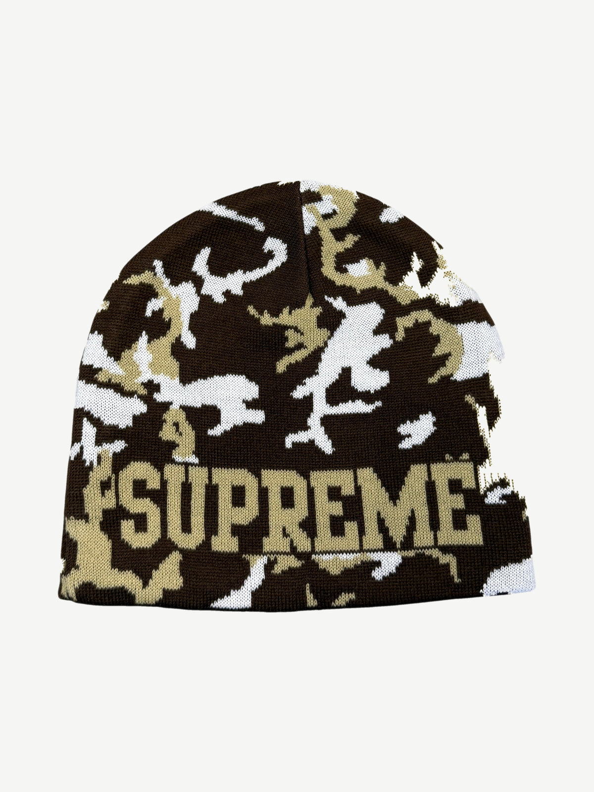 Supreme Brown Reversible Camo Beanie