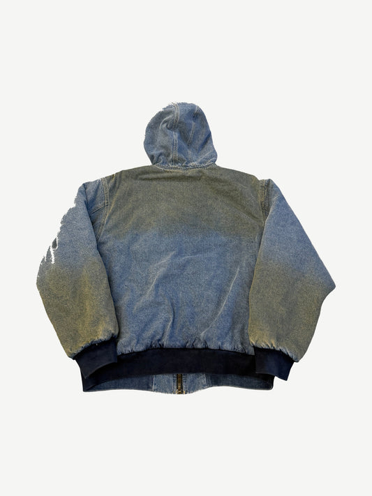 Supreme Denim Reflective Arc Hooded Work Jacket