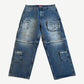 Supreme Indigo Zip-Off Utility Pants