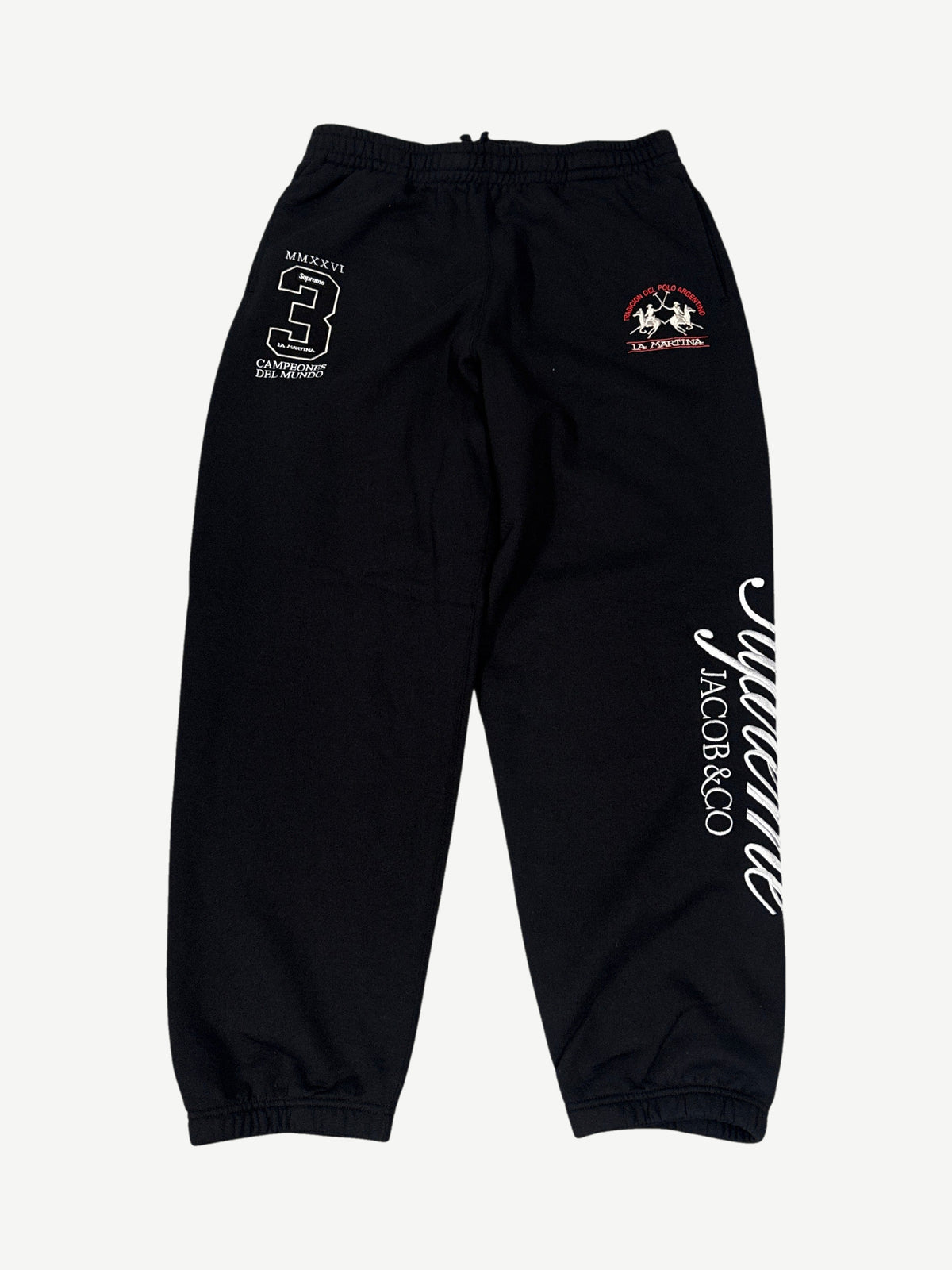 Supreme La Martina Black Sweatpants