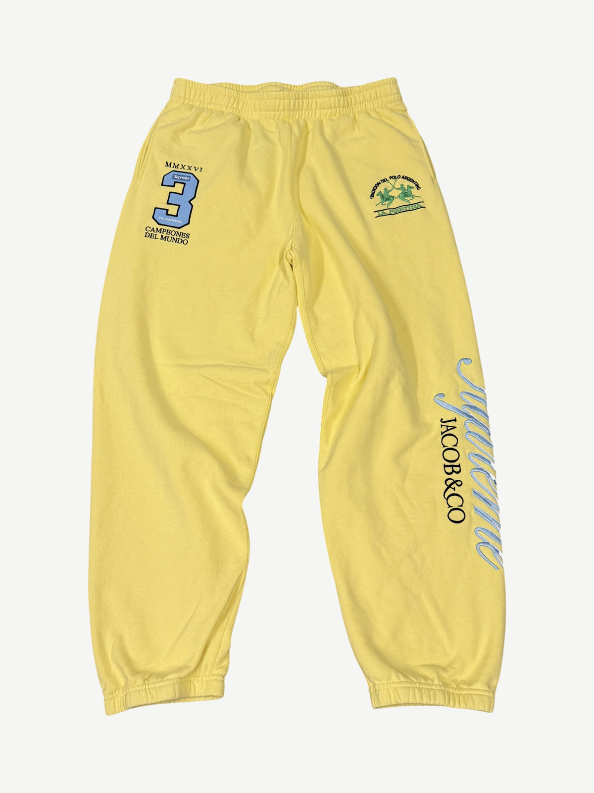 Supreme La Martina Yellow Sweatpants