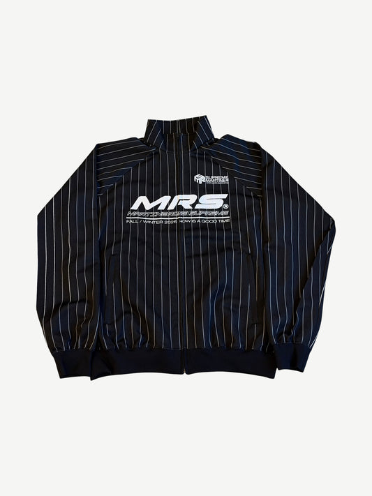 Supreme Martine Rose Black Striped Track Jacket