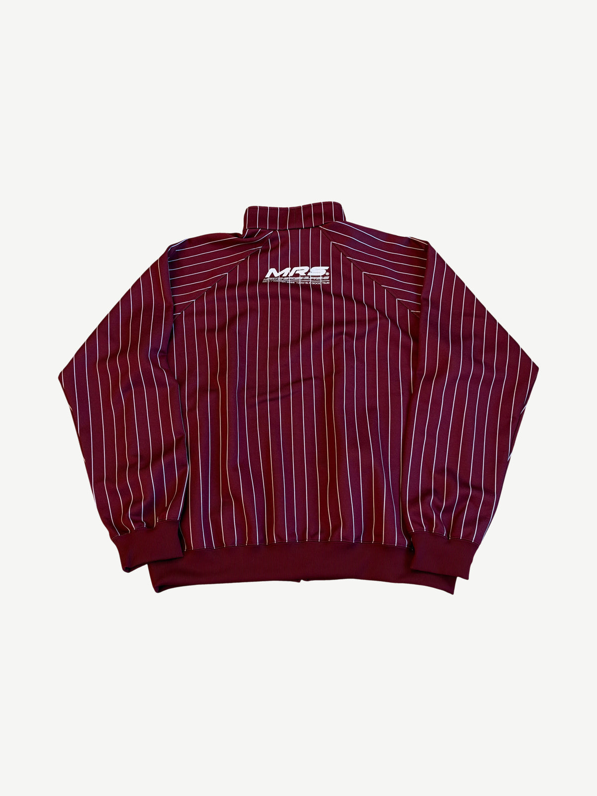 Supreme Martine Rose Burgundy Striped Track Jacket