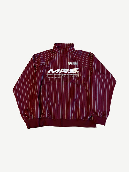 Supreme Martine Rose Burgundy Striped Track Jacket