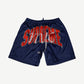 Supreme Navy Mesh Rhinestone Shorts