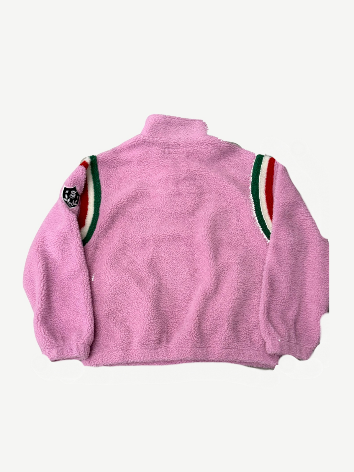 Supreme Pink Arc Half Zip Fleece Pullover