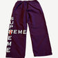 Supreme Purple Cross Track Pants