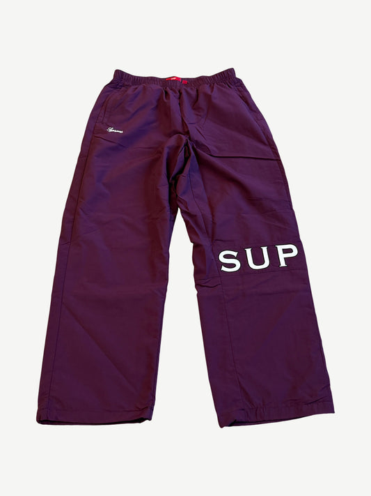 Supreme Purple Cross Track Pants