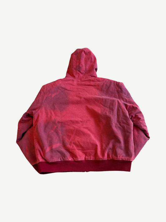 Supreme Red Reflective Arc Hooded Work Jacket