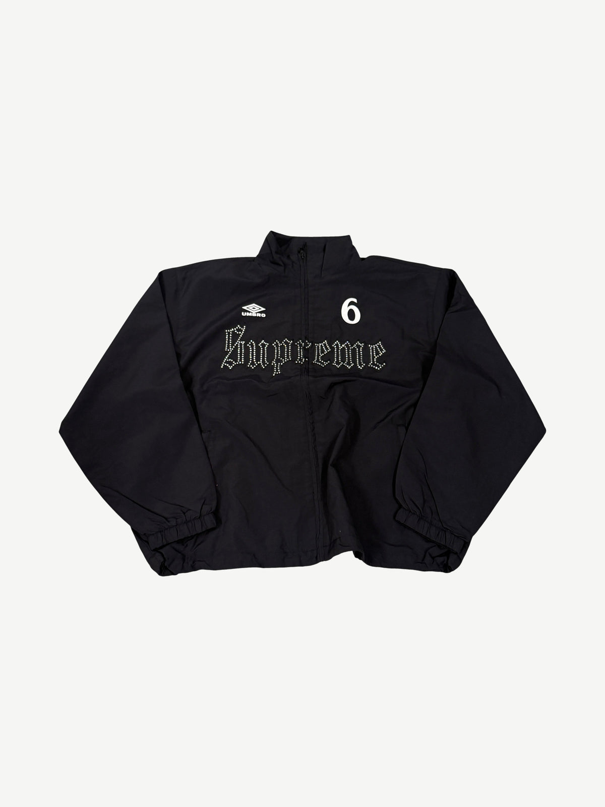 Supreme Umbro Black Rhinestone Track Jacket