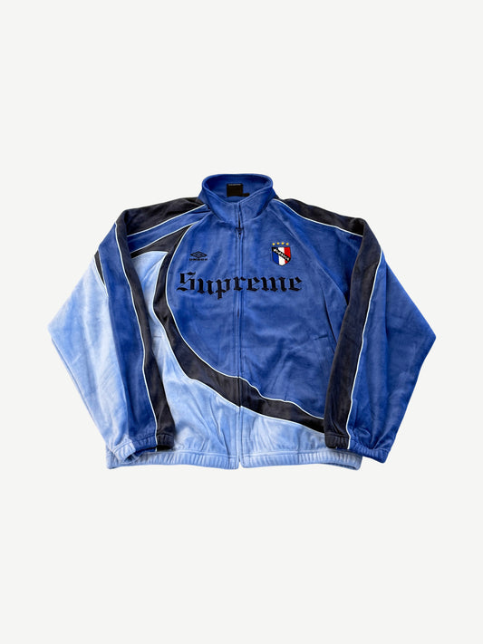 Supreme Umbro Blue Velour Track Jacket