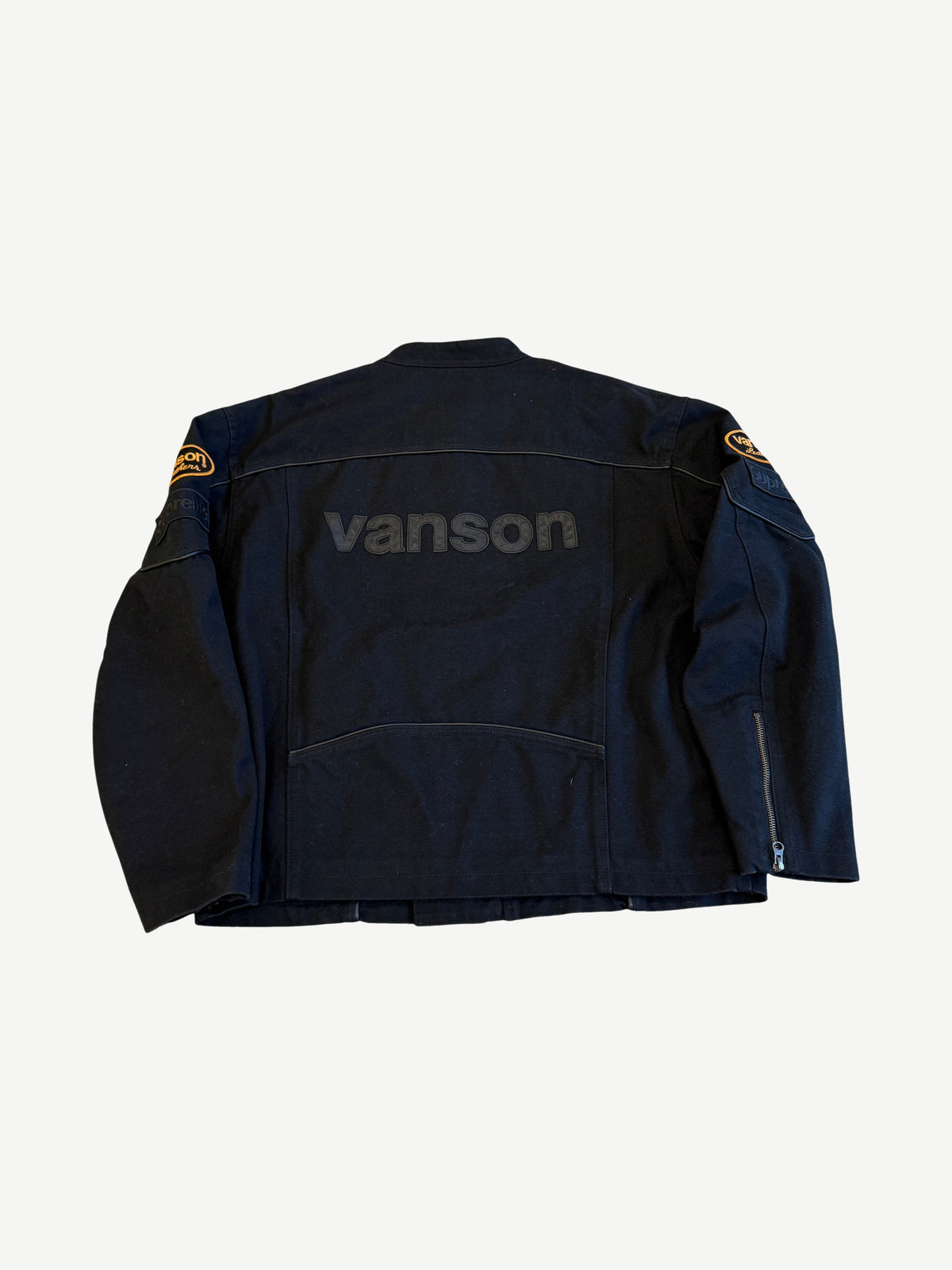 Supreme Vanson Leathers Black Cordura Cotton Jacket