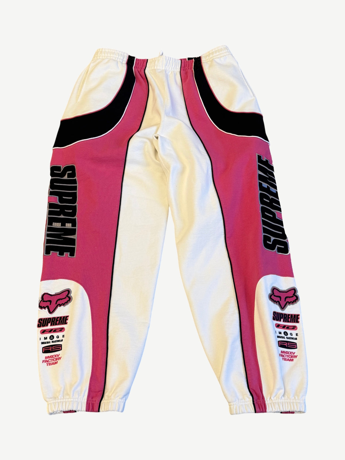 Supreme White Fox Racing Sweatpants