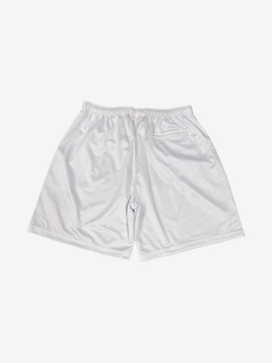 Supreme White Mesh Rhinestone Shorts