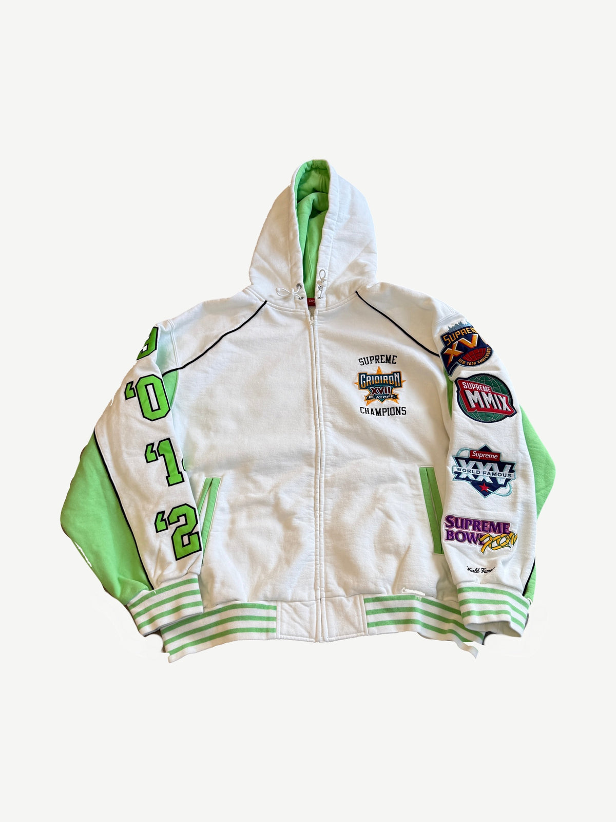 Supreme White Playoffs Zipup