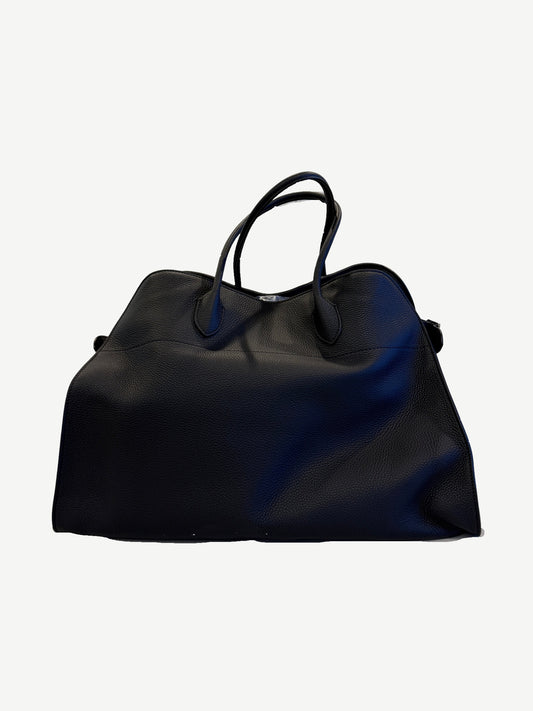 The Row Black Margaux 15 Leather Tote