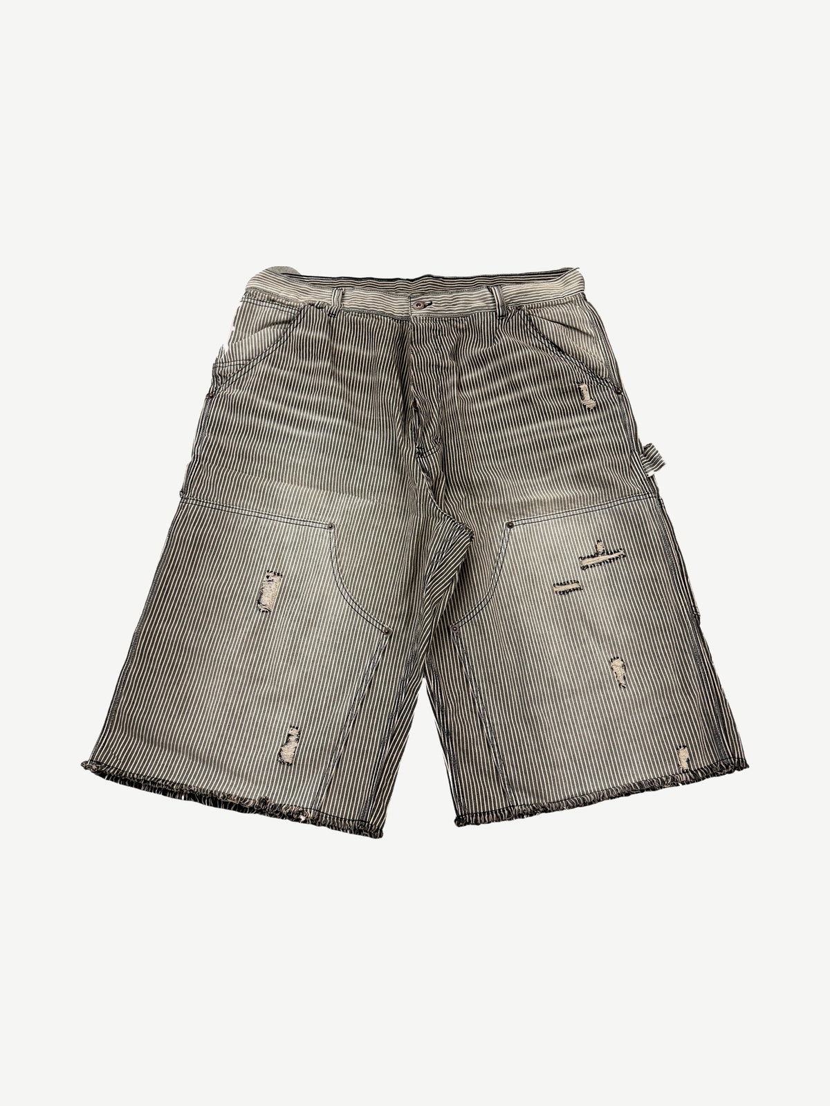 UNDS Online Black Hickory Double Knee Capri Shorts