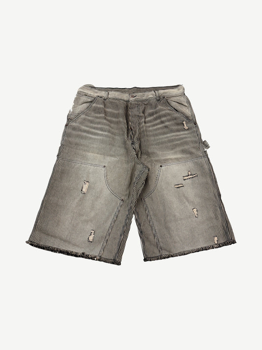 UNDS Online Black Hickory Double Knee Capri Shorts
