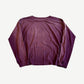 UNDS Online wine red longsleeve back view with sun bleached gradient and slouchy boxy fit