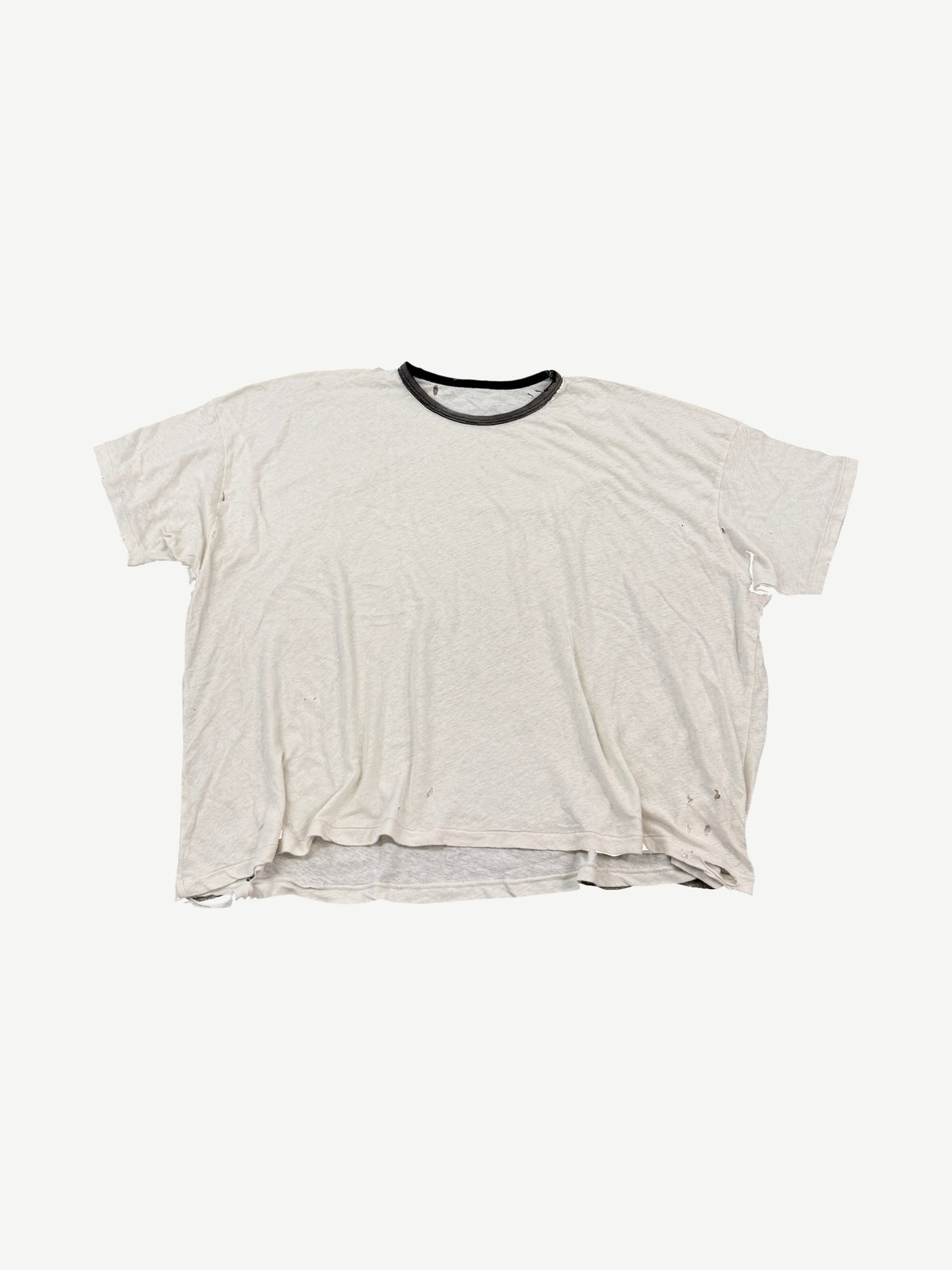 UNDS Online Two Tone Black White Ringer Tee