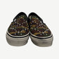 Vans LX Slip-On 98 Camo Pearlized pair view with pearlescent black white camo and elastic gore side panels
