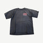 Vintage 1996 Tyson vs Bruno faded black boxing tee with small red Championship Part 1 logo on chest