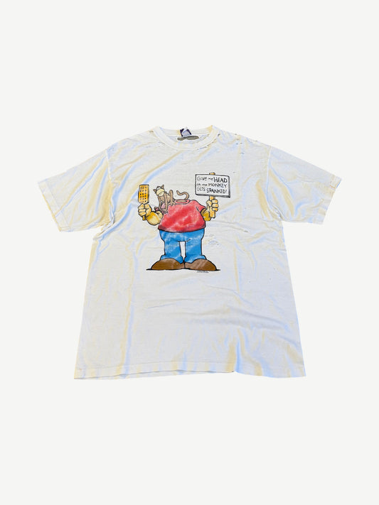 Vintage 90's White Give Me Head Tee