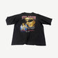 Vintage Aaliyah memorial black tee back with Try Again graphic, sunglasses portrait and 1979-2001 dates