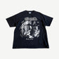 Vintage Aerosmith Tour 2002 black tee front with band member photo collage and white script logo