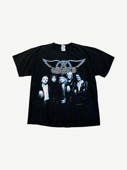 Vintage Aerosmith Nine Lives World Tour Blue Winged Tee