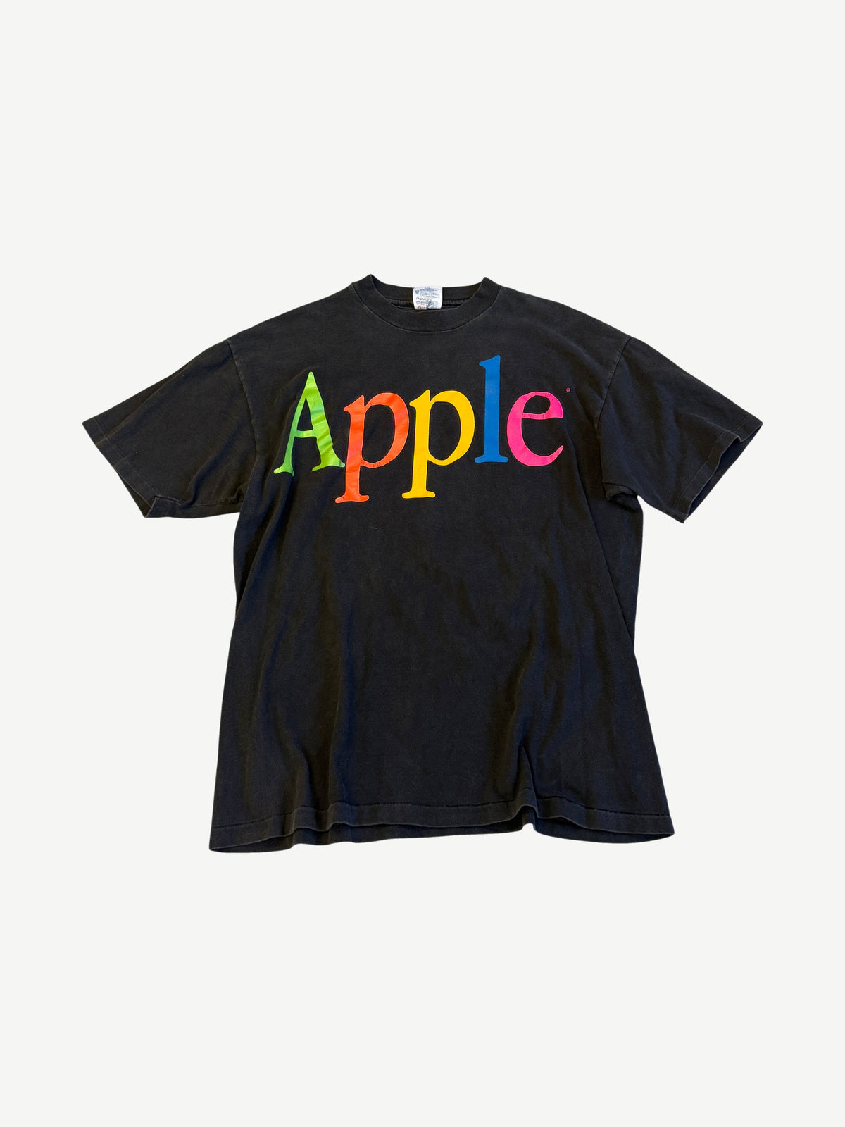 Vintage Apple Rainbow Logo Tee