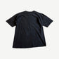 Back of vintage MTV Beavis and Butt-Head black tee with blank faded cotton body, no print