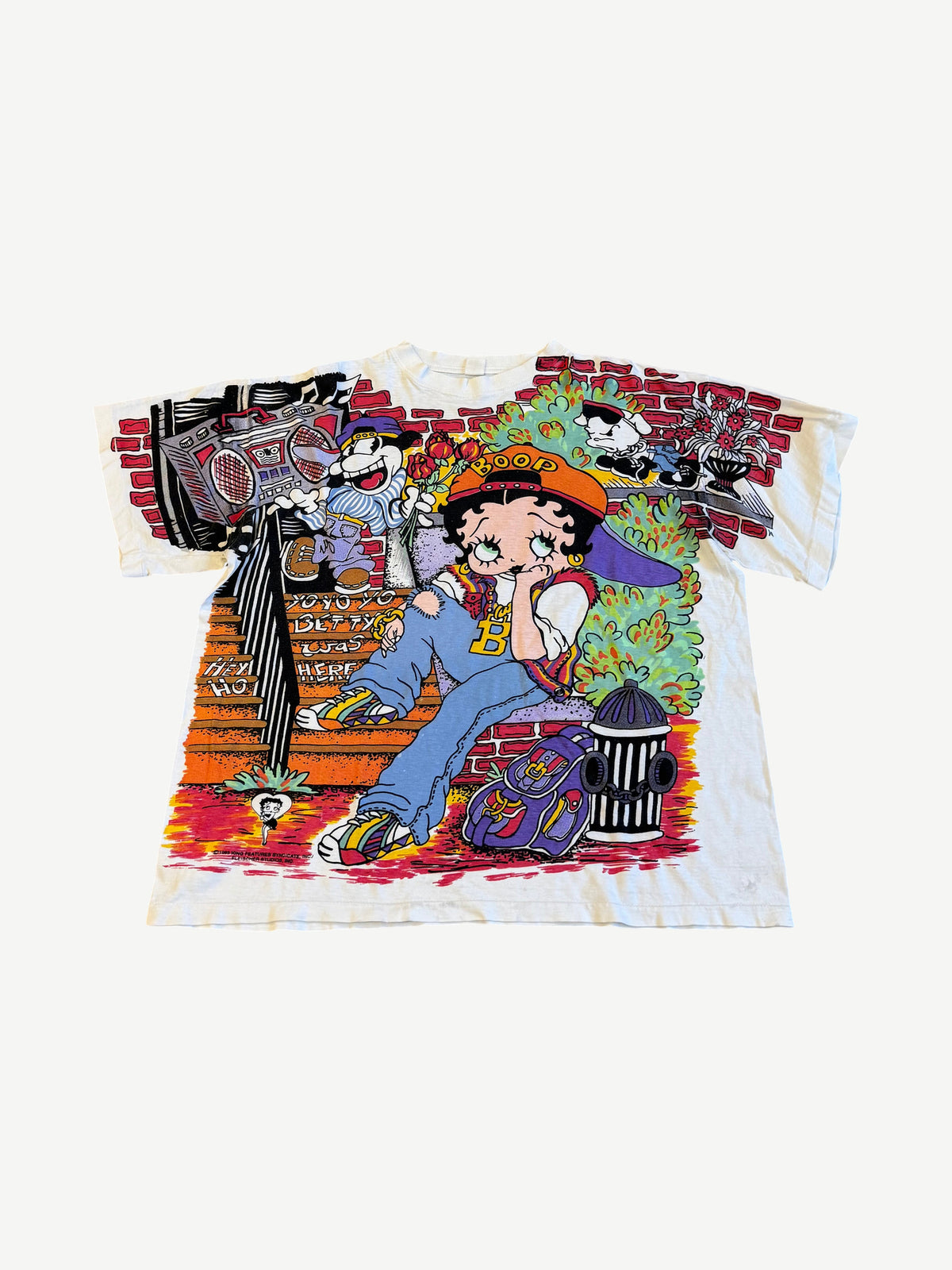 Vintage Betty Boop There It Is Allover Print Tee