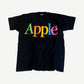 Vintage Black Apple Rainbow Logo Tee