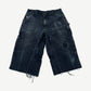 Vintage Black Carhartt Reworked Double Knee Carpenter Capri Shorts