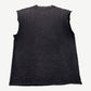 Vintage Blind Skateboards faded cutoff tee back view in worn distressed dark grey cotton with holes