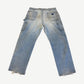 Vintage Blue Carhartt Distressed Double Knee Carpenter Pants