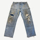 Vintage Blue Carhartt Distressed Double Knee Carpenter Pants
