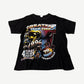 Vintage Chicago Bulls rap tee front with Greatest Team Ever 1996 4 Times NBA Champions trophy graphic