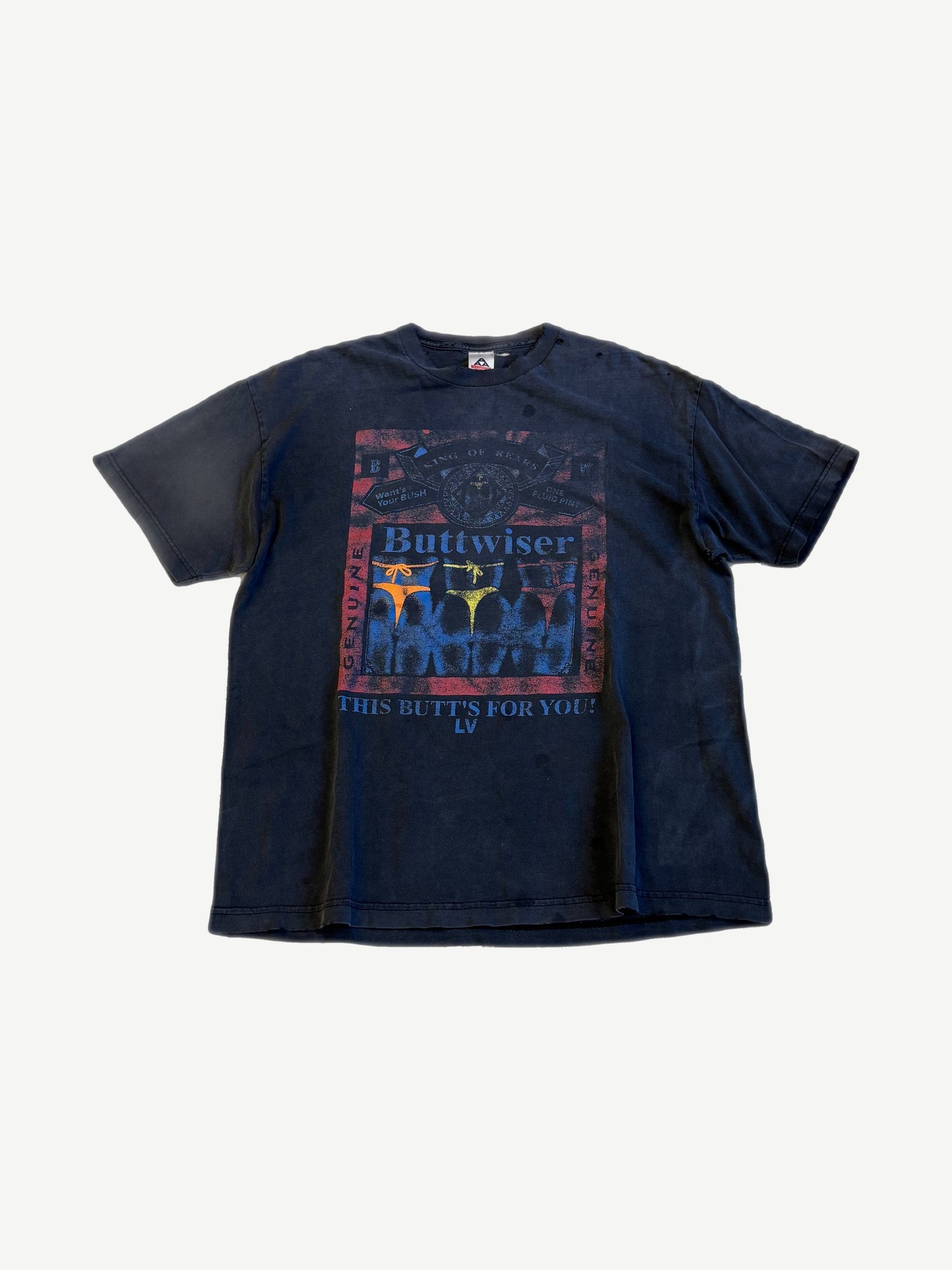 Vintage Buttwiser Budweiser Parody Tee