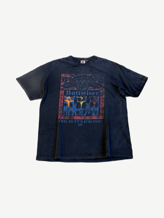 Vintage Buttwiser Budweiser Parody Tee