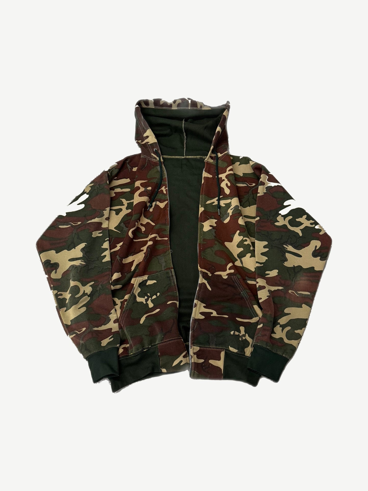 Vintage Camo Thermal Lined Zipup