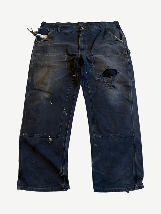 Vintage Carhartt Black Distressed Double Knee Carpenter Pants