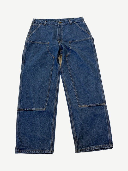 Vintage Carhartt Dark Wash Double Knee Carpenter Pants