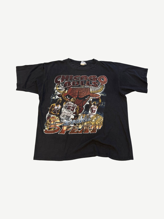 Vintage Chicago Bulls Double 3-Peat Rap Tee