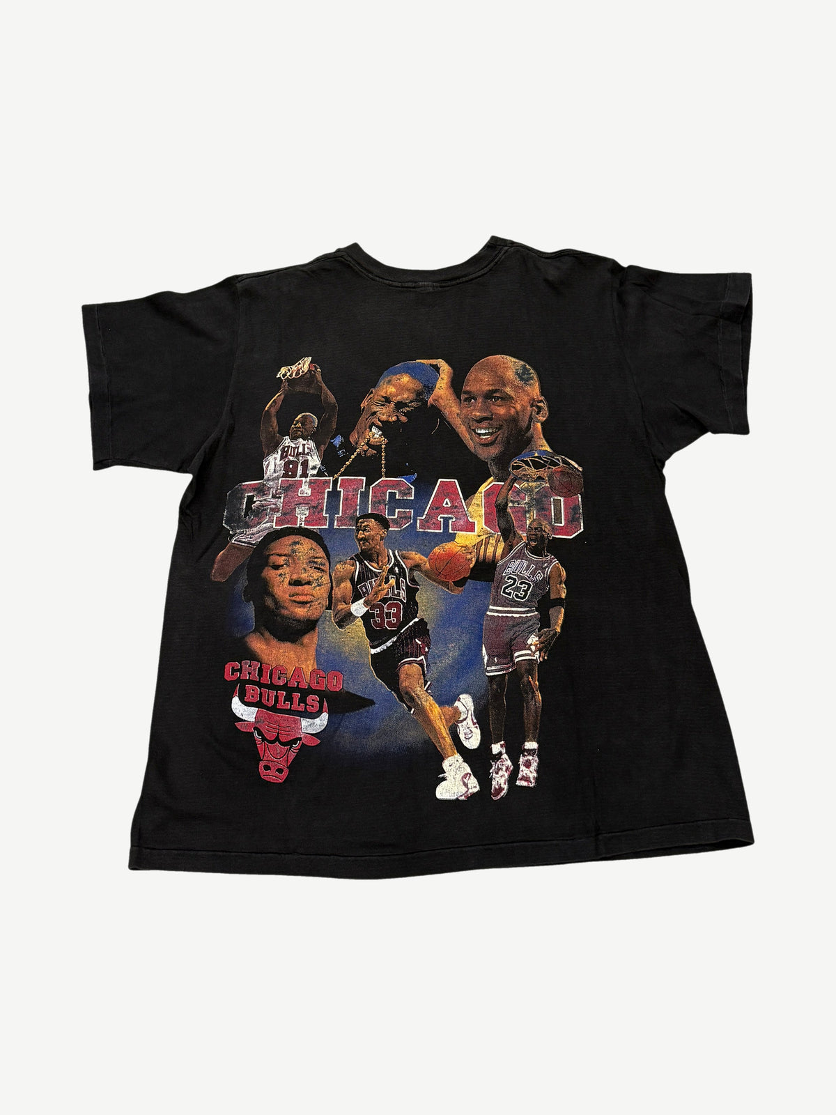 Vintage Chicago Bulls Jordan Pippen Rodman Rap Tee