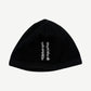 Vintage Chrome Hearts Black Vertical Logo Cross Skully Beanie