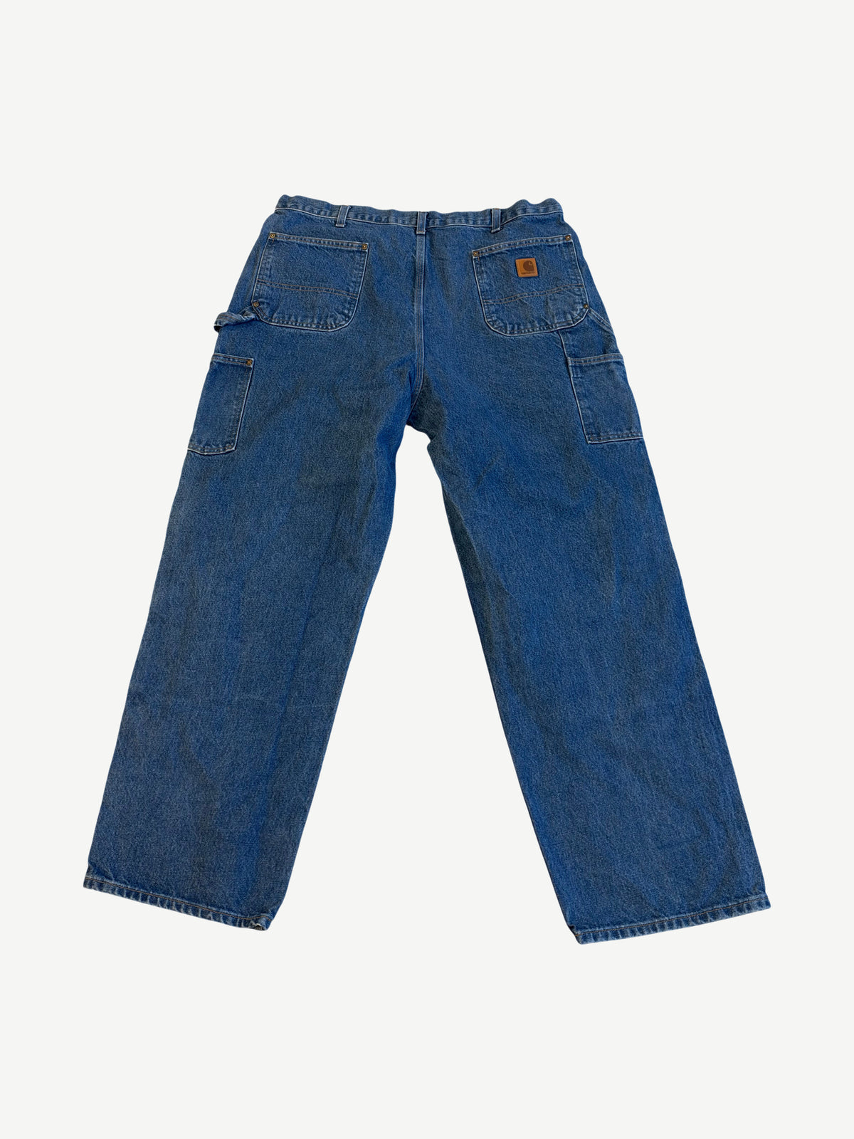 Vintage Dark Blue Carhartt Double Knee Denim Carpenter Pants
