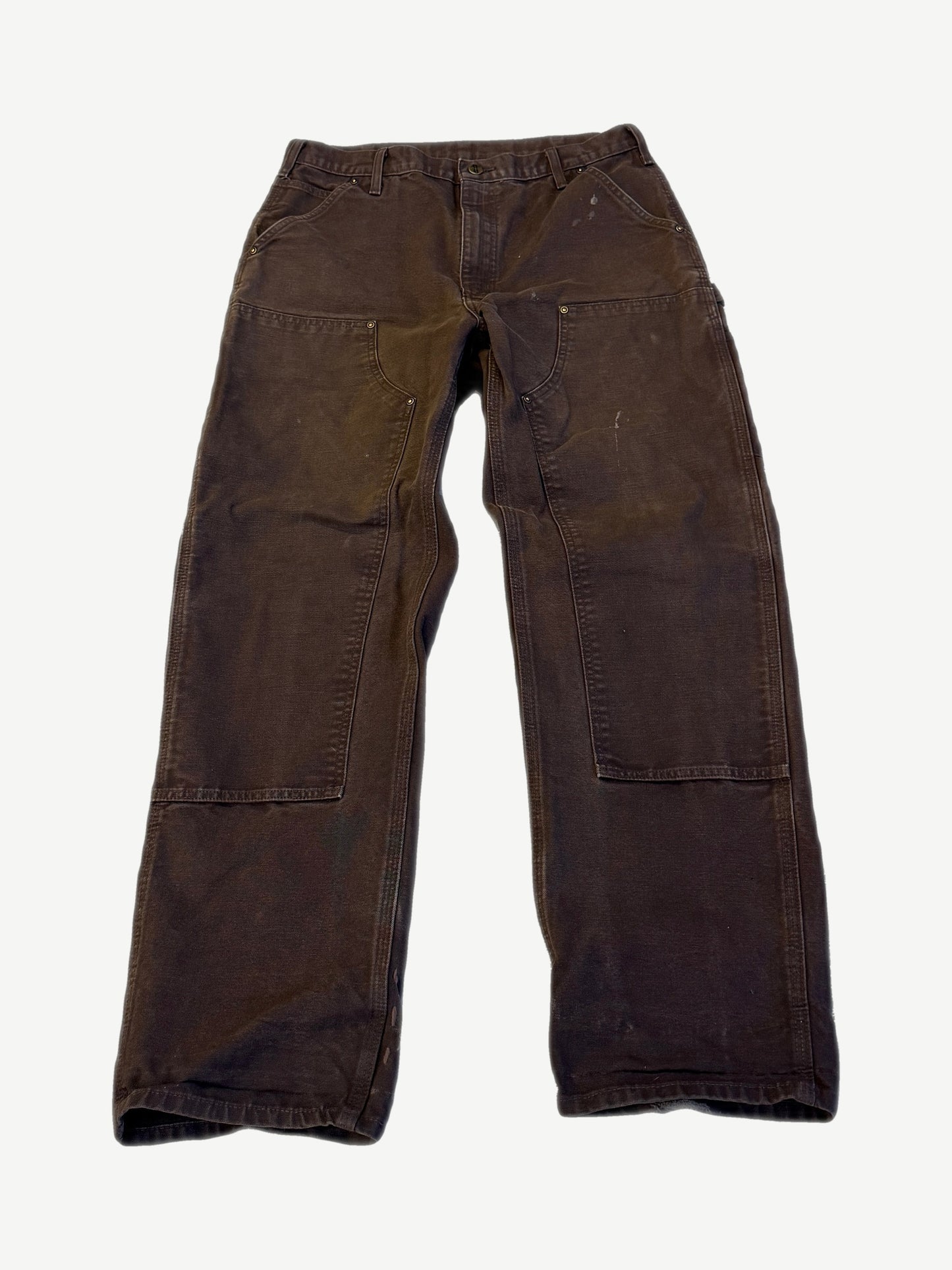 Vintage Dark Brown Carhartt Double Knee Carpenter Pants