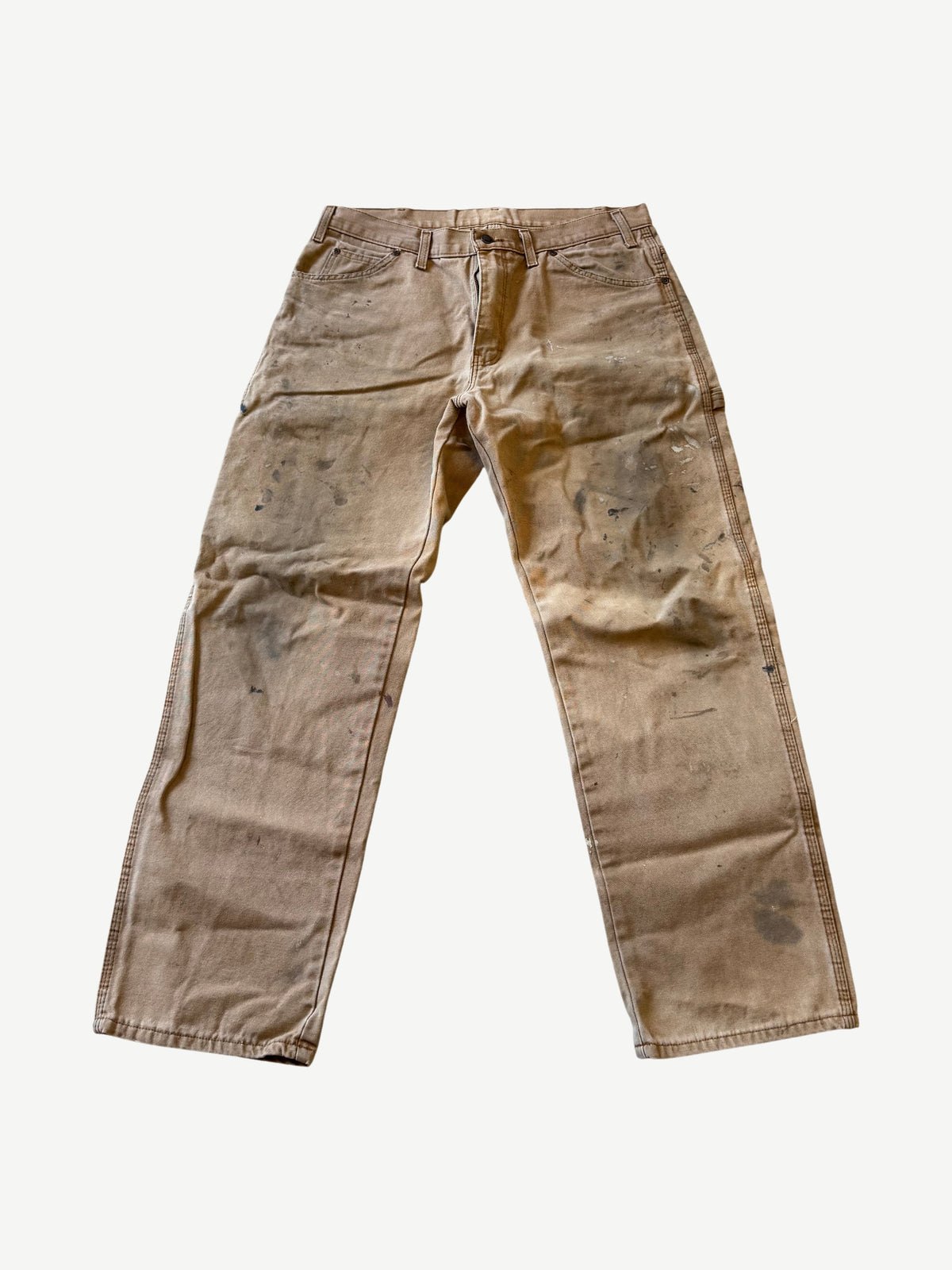 Vintage Dickies Tan Painted Work Pants